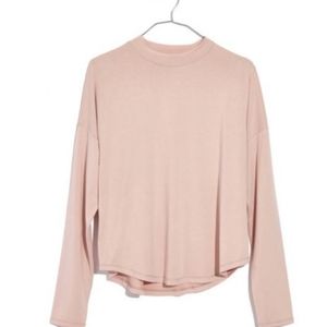 Madewell sandwashed mockneck shirt